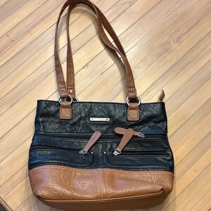 Stone & Co. Black and Brown Shoulder Bag